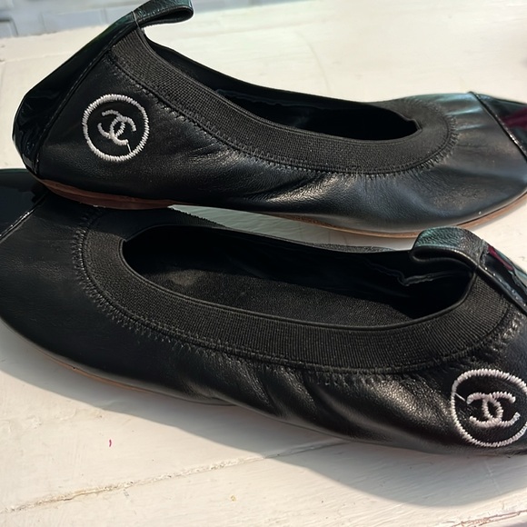 SALE 🎁Chanel leather ballet flats. Excellent condition. Size 38/7.5 USA - Picture 1 of 10